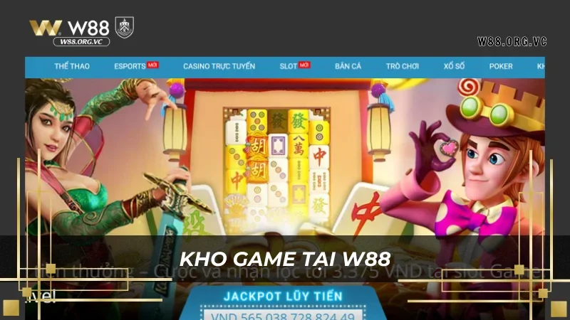 Đắm chìm vào kho game W88 với hàng ngàn tựa game 