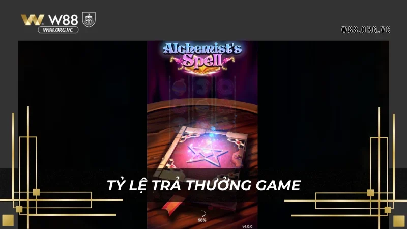 Mức trả thưởng cạnh tranh chỉ có ở Alchemist's Spell W88